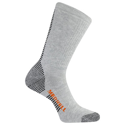 Merrell Unisex Moab Speed Lightweight Hiker Crew Socks Gray Heather (1 pair) - MEA33724C1B4001-GRAYH