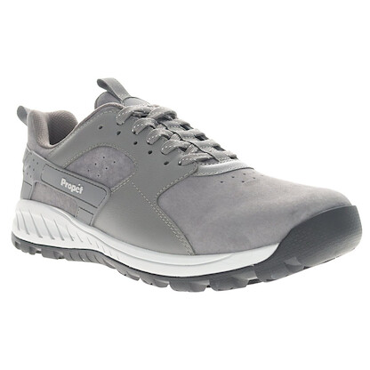 Propet Men's Visp Waterproof Hiking Shoe Grey Suede - MOA012SGS