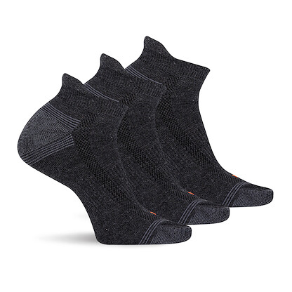 Merrell Unisex Recycled Low Cut Tab Sock Black (3 pairs) - MEA33525T3B2001-BLACK