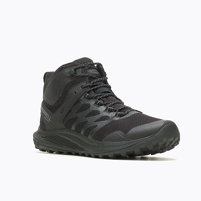 MERRELL WORK Men's Nova 3 Mid Tactical Waterproof Boot Black/Charcoal - J005049