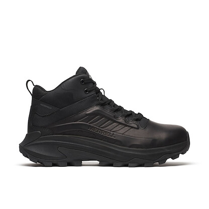 MERRELL WORK Men's Moab Speed 2 Mid Waterproof Tactical Boot Black - J007941