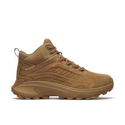MERRELL WORK Men's Moab Speed 2 Mid Waterproof Tactical Boot Coyote - J007943