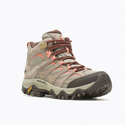 Merrell Women's Moab 3 Mid Waterproof Hiking Boot Bungee Cord - J035848