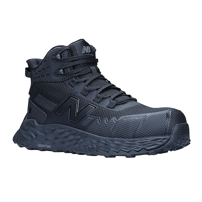 New Balance Men's FF Cremorne Mid Triple Black Composite Toe Work Shoe - MUFCMCWPBB