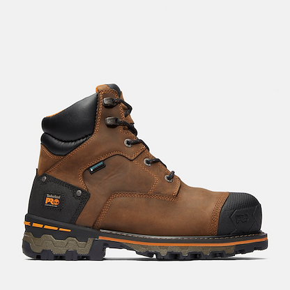Timberland PRO Men's 6" Boondock Composite Toe Waterproof Work Boot Brown - TB192615214
