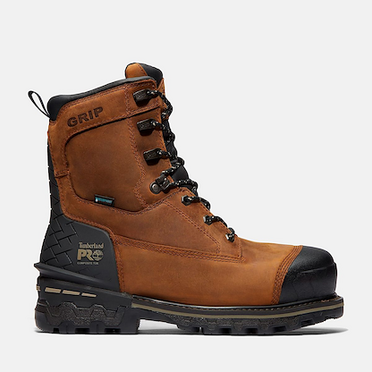 Timberland PRO Men's 8" Boondock HD Composite Toe Waterproof Work Boot Distressed Brown - TB1A29TG214
