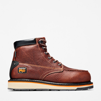 Timberland PRO Men's 6" Gridworks Alloy Toe Waterproof Wedge Work Boot Brown - TB1A1ZVF214