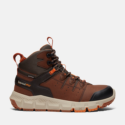 Timberland PRO Men's 6" Tempe Soft Toe Waterproof Work Boot Medium Brown - TB0A63WQEPB
