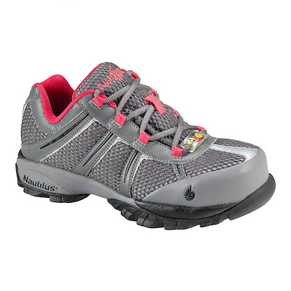Nautilus Safety Footwear Women's Specialty Steel Toe ESD Athletic Work Shoe Grey - N1393