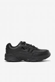 FILA WORK Men's Memory Workshift 2  Composite Toe Shoe Slip Resistant Work Shoe Black/Black/Black - 1SG30349-001