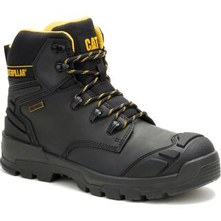 CATERPILLAR Men's 6" Striver XL Waterproof SR Steel Toe Work Boot Black - P91815