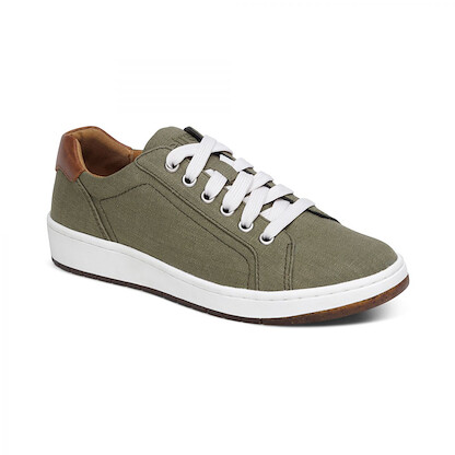 Aetrex Women's Renee Arch Support Sneaker Olive - PC234W
