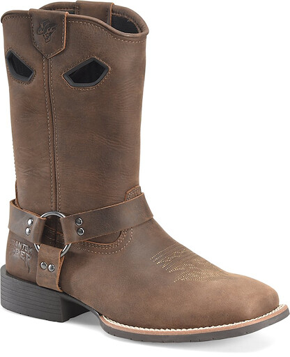 Phantom Rider Men's 11" Kelliher Harness Roper Western Boot Brown - PH5022