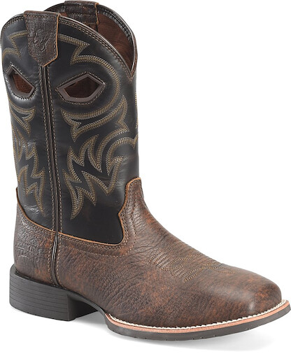 Phantom Rider Men's 11" Lazario Roper Western Boot Brown/Black - PH5025