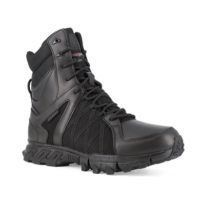 Reebok Work Men's 8" Trailgrip Tactical Soft Toe Waterproof Insulated Work Boot with Side Zipper Black - RB3455