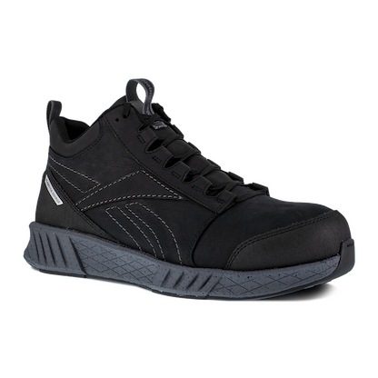 Reebok Work Men's Fusion Formidable Composite Toe ESD Mid-Cut Athletic Work Shoe Black/Grey - RB4302