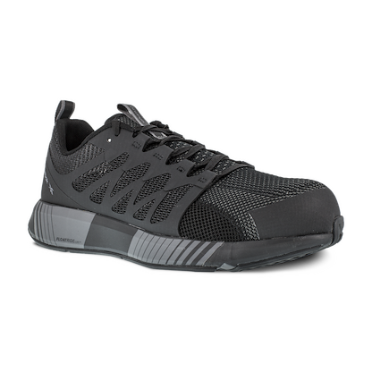 Reebok Work Men's Fusion Flexweave Composite Toe Athletic Work Shoe Black/Grey - RB4310