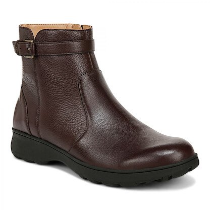 Vionic Women's Redding Ankle Boot Chocolate Leather - J2858L1200