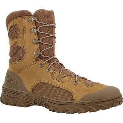 Rocky Men's 8” Mountain Combat Military Boot Coyote Brown - RKC164