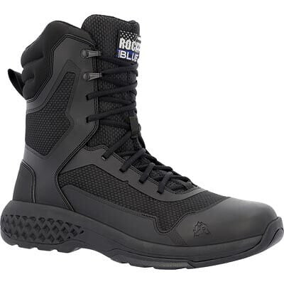 ROCKY Men's 8” Code Blue SR Soft Toe Public Service Boot Black - RKD0124
