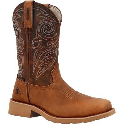 ROCKY Men's 12" Monocrepe Waterproof EH SR Full-grain Leather Soft Toe Work/Duty Bronze Brown - RKW0438
