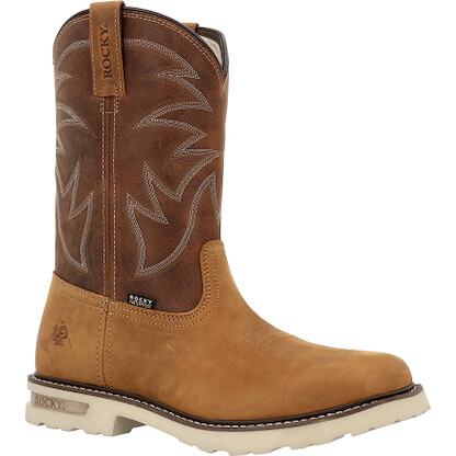 Rocky Men's 11" Grindstone XTR Brown Waterproof Western Boot - RKW0483