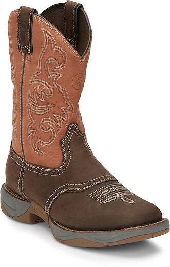 Tony Lama Men's 11" Junction Soft Toe Waterproof Work Boot Dusty (Brown) - RR3351