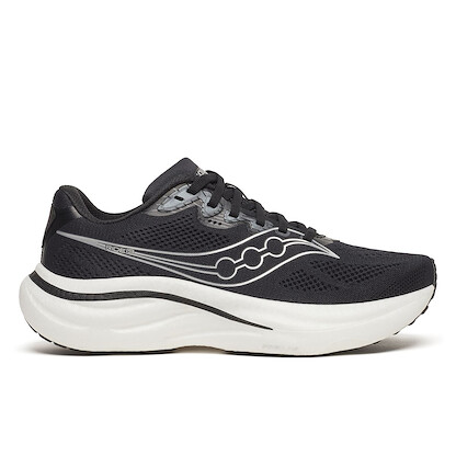 Saucony Women's Ride 19 Running Shoe Black/Silver - S11055-100