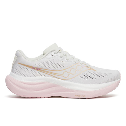 Saucony Women's Ride 19 Wide White/Silk Running Shoes - S11055-151