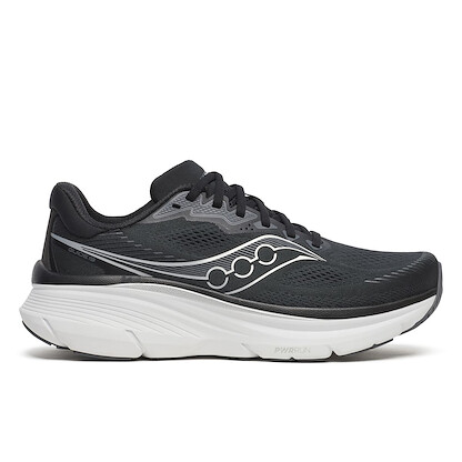 Saucony Men's Guide 19 Running Shoe Extra Wide Black/Silver - S21060-100