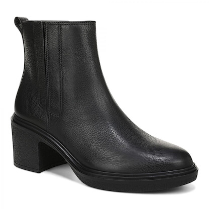 Vionic Women's Savannah Ankle Boot Black Tumbled Leather - J5391L1001
