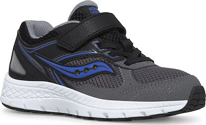 Saucony Kids' Unisex Cohesion 14 A/C Sneaker Black/Grey/Blue - SK267295