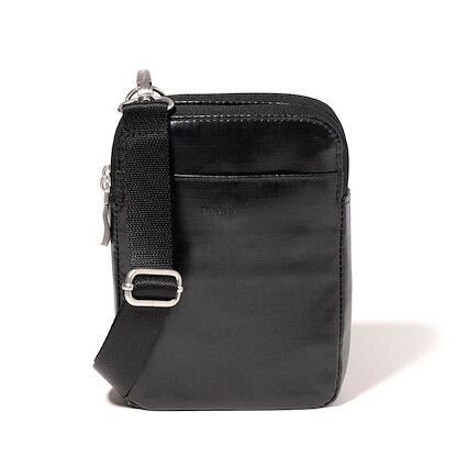 Baggallini Modern Take Two Crossbody Black Gloss Ripstop - TBM869-B0370