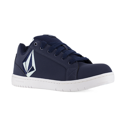 VOLCOM WORKWEAR Men's Stone Skate Inspired Composite Toe EH Work Shoes Navy/Celestial Blue - VM30486