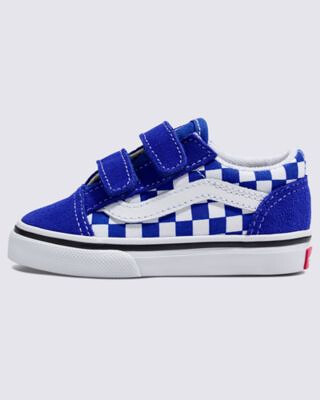 VANS Unisex Toddlers' Old Skool V Shoe Surf the Web Blue - VN0009RCCG4