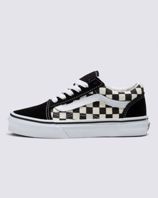 VANS Unisex Kids' Old Skool Shoe Black/White Checkerboard - VN0A38HBP0S