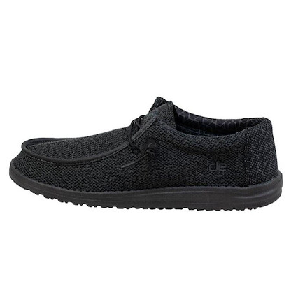 HEY DUDE Shoes Men's Wally Sox Micro Total Black - 40019-0XJ