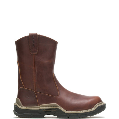 WOLVERINE Men's 10" Raider DuraShocks® CarbonMAX® Composite Toe Wellington Work Boot Peanut - W211105