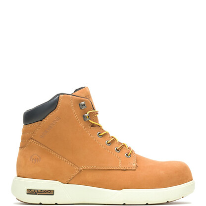 WOLVERINE Men's Kickstart 6" DuraShocks® CarbonMAX® Composite Toe Work Boot Wheat - W211115