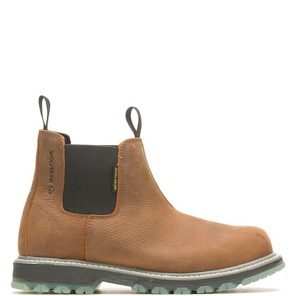 WOLVERINE Men's Floorhand LX Romeo Steel Toe Waterproof Work Boot Sudan Brown - W231018
