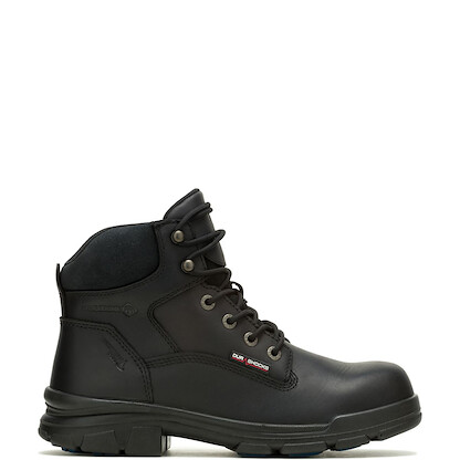 WOLVERINE Men's 6" DuraShocks SR Icon 6" CarbonMax® Composite Toe Waterproof Work Boot Black - W241098