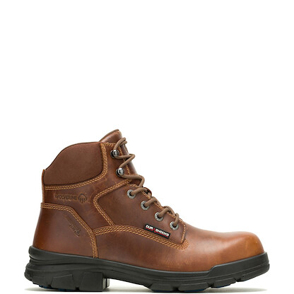 WOLVERINE Men's 6" DuraShocks SR Icon Soft Toe Waterproof Work Boot Tan - W240026
