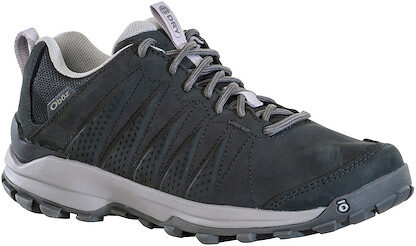 Oboz Women's Sypes Low Leather Waterproof Casual Hiker Black Sea  - 76102-BLACK SEA