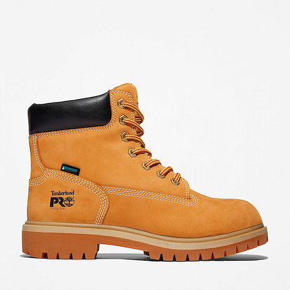 Timberland PRO Women's 6" Direct Attach Steel Toe Waterproof Work Boot Wheat - TB1A2QVU231