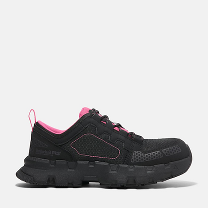 Timberland PRO Women's Powertrain EV Composite Toe Athletic Work Shoe Black/Pink - TB0A5Z6Y001