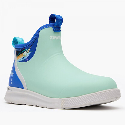 XTRATUF Men's 6" Ankle Deck Boot Sport Guy Harvey Pool Sailfish - XADSMGH2