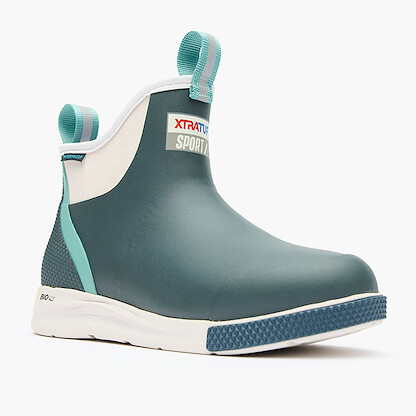 XTRATUF Women's 6" Ankle Deck Boot Sport Stormy Blue - XADSW109