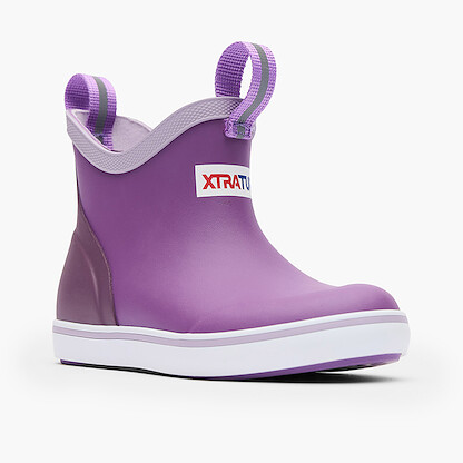 XTRATUF Little Kids’ TUFS Ankle Deck Boot Purple - XKAB500C