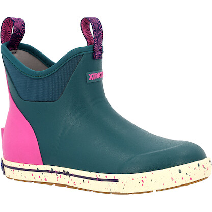XTRATUF Women’s 6" Transformative Teal Camp Ankle Deck Boot - XWADBC30