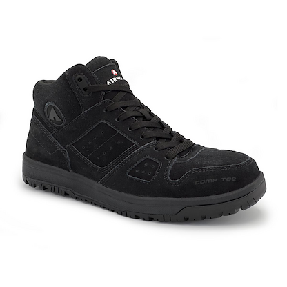 AIRWALK SAFETY Women's Mongo Mid Composite Toe EH Work Boot Black/Black - AW6360